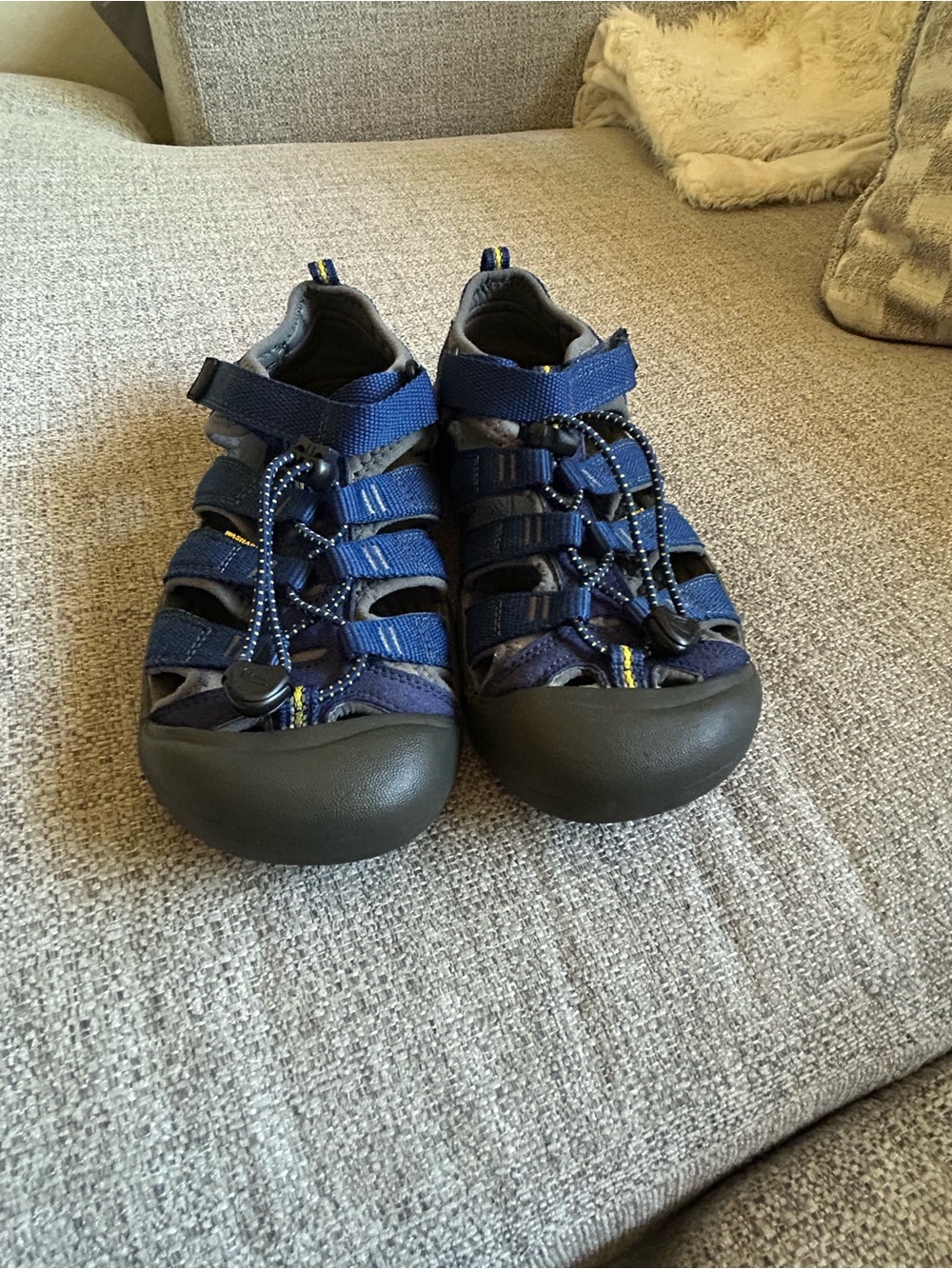 Moncler Navy Blue Kids Outdoor Sandals